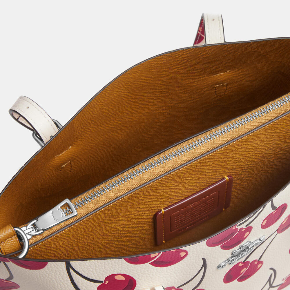Mollie Tote Bag 25 With Cherry Print